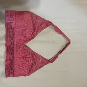 Lace Bralette in Rose Pink